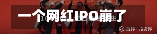 一个网红IPO崩了