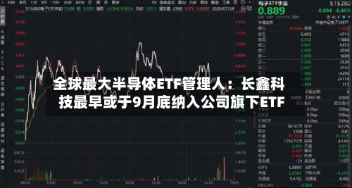 全球最大半导体ETF管理人：长鑫科技最早或于9月底纳入公司旗下ETF