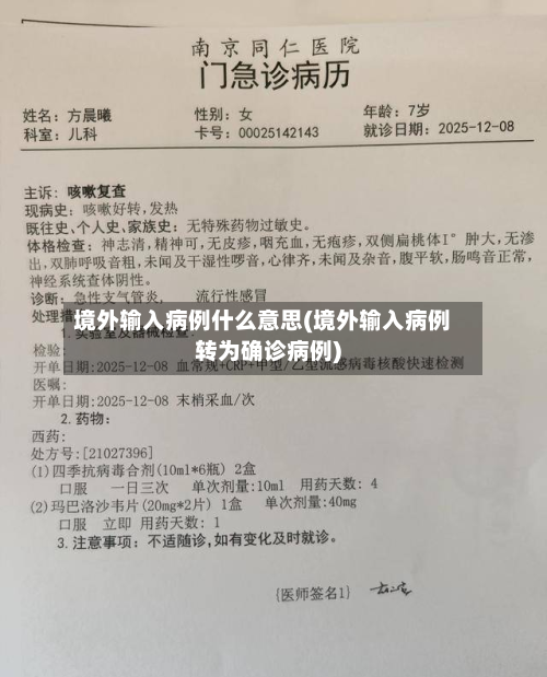 境外输入病例什么意思(境外输入病例转为确诊病例)-第2张图片