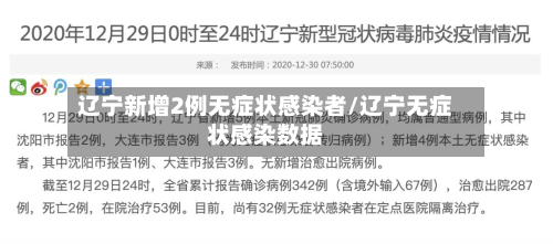 辽宁新增2例无症状感染者/辽宁无症状感染数据-第2张图片