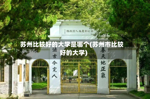 苏州比较好的大学是哪个(苏州市比较好的大学)-第2张图片