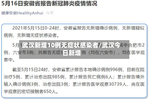 武汉新增10例无症状感染者/武汉今日新增-第3张图片