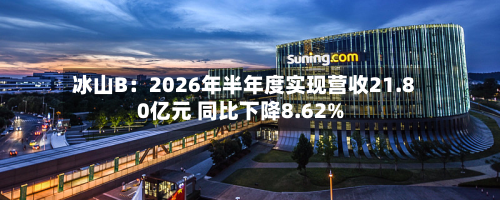 冰山B：2026年半年度实现营收21.80亿元 同比下降8.62%