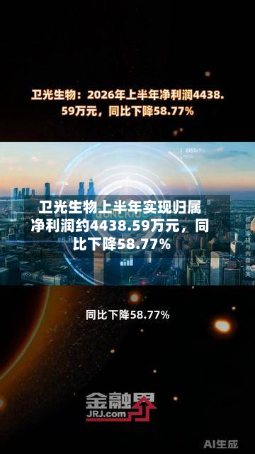卫光生物上半年实现归属净利润约4438.59万元，同比下降58.77%-第2张图片