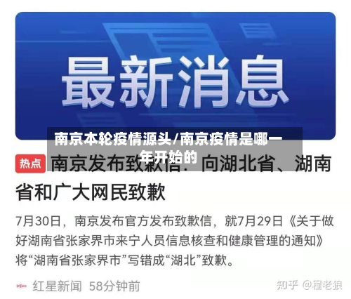 南京本轮疫情源头/南京疫情是哪一年开始的