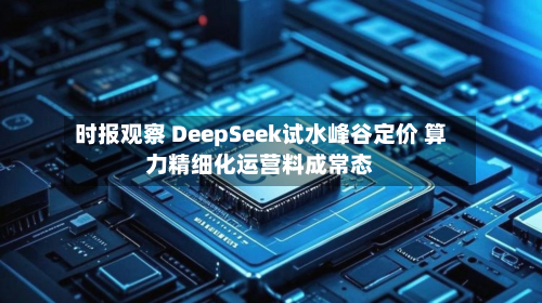 时报观察 DeepSeek试水峰谷定价 算力精细化运营料成常态-第3张图片