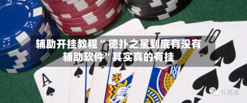 辅助开挂教程“ 德扑之星到底有没有辅助软件”其实真的有挂-第3张图片