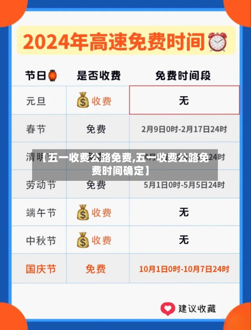 【五一收费公路免费,五一收费公路免费时间确定】
