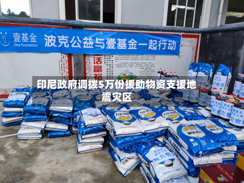 印尼政府调拨5万份援助物资支援地震灾区