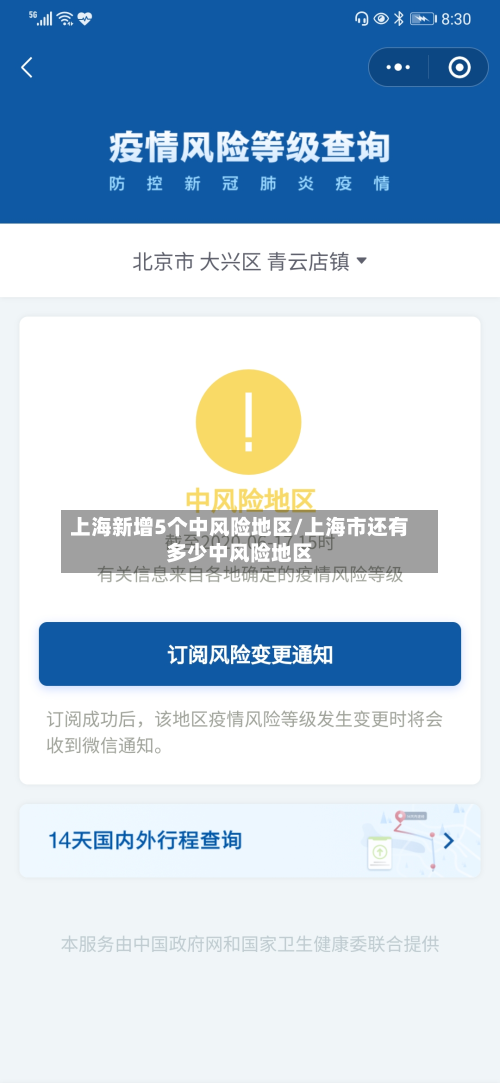 上海新增5个中风险地区/上海市还有多少中风险地区-第3张图片