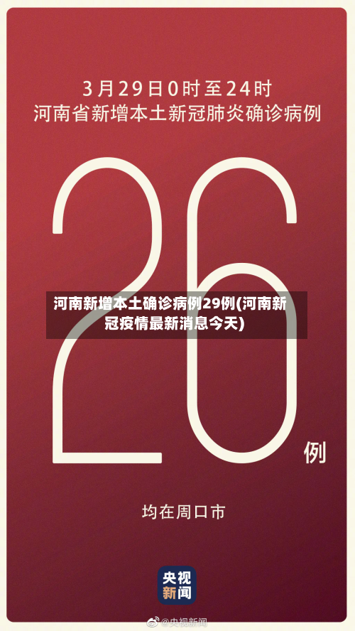 河南新增本土确诊病例29例(河南新冠疫情最新消息今天)-第3张图片