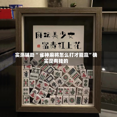 实测辅助“ 雀神麻将怎么打才能赢”确实是有挂的-第1张图片