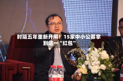 时隔五年重新开闸！15家中小公募拿到这一“红包”-第2张图片