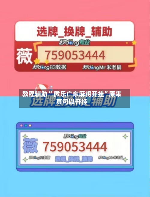 教程辅助“ 微乐广东麻将开挂”原来真可以开挂-第2张图片