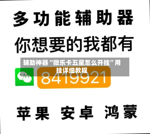 辅助神器“微乐卡五星怎么开挂”用挂详细教程