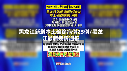 黑龙江新增本土确诊病例25例/黑龙江最新疫情通报-第3张图片