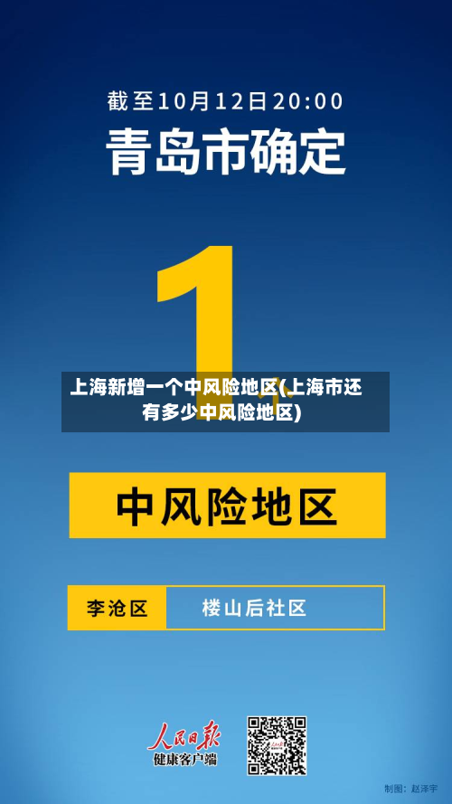 上海新增一个中风险地区(上海市还有多少中风险地区)