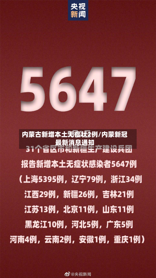 内蒙古新增本土无症状2例/内蒙新冠最新消息通知-第3张图片