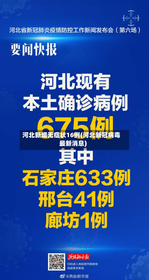 河北新增无症状16例(河北新冠病毒最新消息)