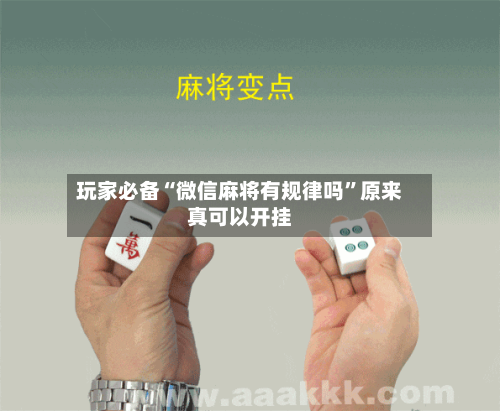 玩家必备“微信麻将有规律吗”原来真可以开挂-第2张图片