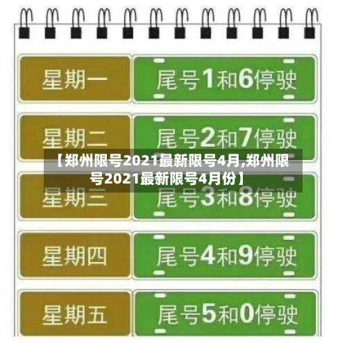 【郑州限号2021最新限号4月,郑州限号2021最新限号4月份】
