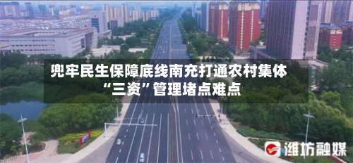 兜牢民生保障底线南充打通农村集体“三资”管理堵点难点-第3张图片
