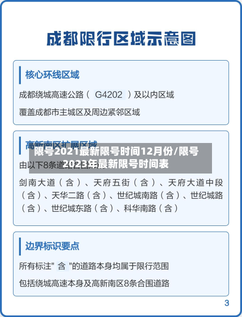 限号2021最新限号时间12月份/限号2023年最新限号时间表