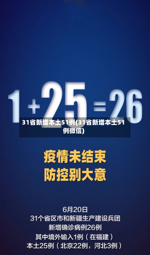 31省新增本土51例(31省新增本土51例微信)