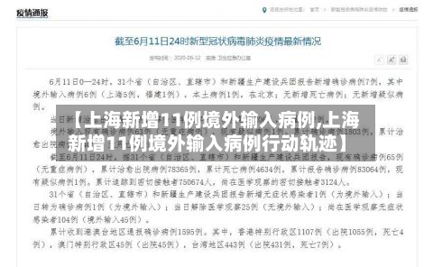 【上海新增11例境外输入病例,上海新增11例境外输入病例行动轨迹】-第2张图片