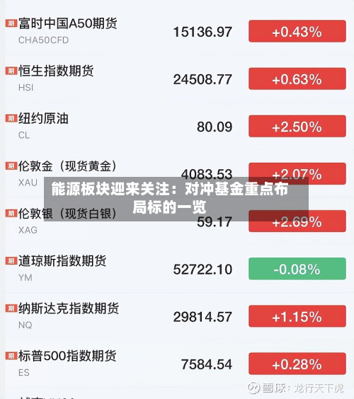 能源板块迎来关注:对冲基金重点布局标的一览-第2张图片