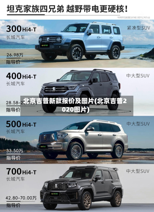 北京吉普新款报价及图片(北京吉普2020图片)