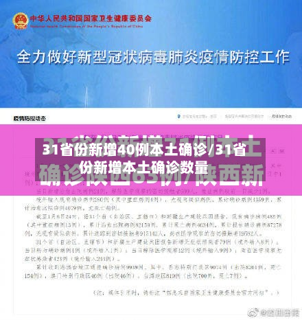 31省份新增40例本土确诊/31省份新增本土确诊数量
