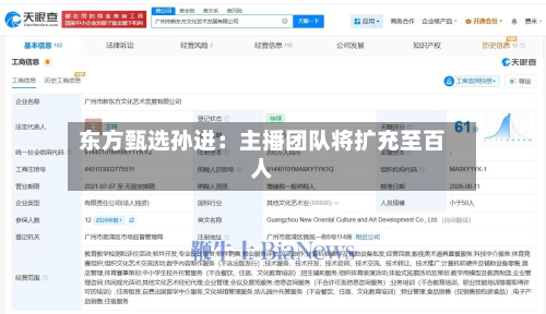 东方甄选孙进：主播团队将扩充至百人