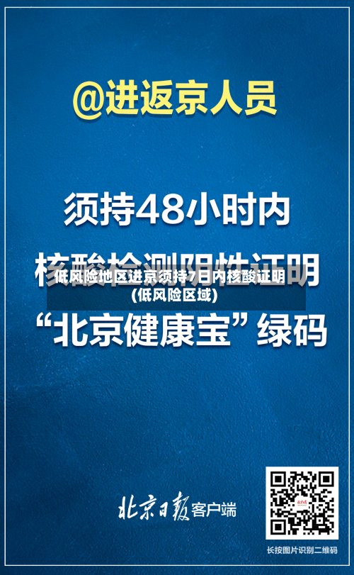低风险地区进京须持7日内核酸证明(低风险区域)-第2张图片