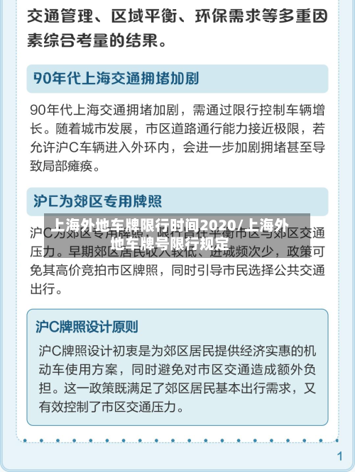 上海外地车牌限行时间2020/上海外地车牌号限行规定