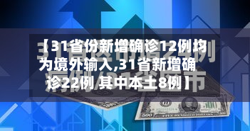 【31省份新增确诊12例均为境外输入,31省新增确诊22例 其中本土8例】