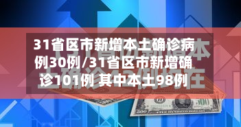 31省区市新增本土确诊病例30例/31省区市新增确诊101例 其中本土98例-第2张图片