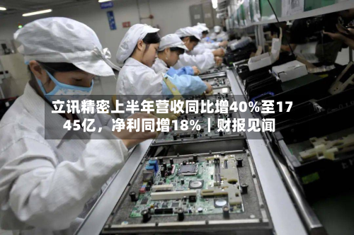 立讯精密上半年营收同比增40%至1745亿，净利同增18%｜财报见闻-第3张图片