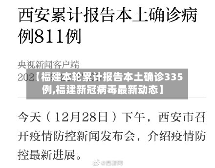 【福建本轮累计报告本土确诊335例,福建新冠病毒最新动态】-第3张图片