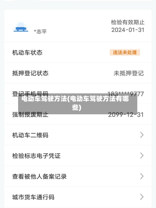 电动车驾驶方法(电动车驾驶方法有哪些)-第2张图片