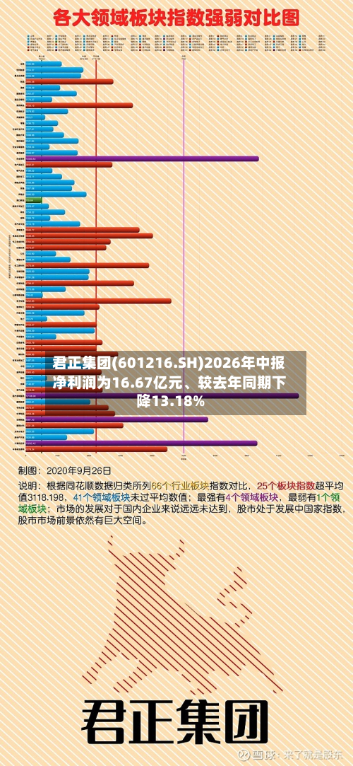 君正集团(601216.SH)2026年中报净利润为16.67亿元	、较去年同期下降13.18%-第2张图片