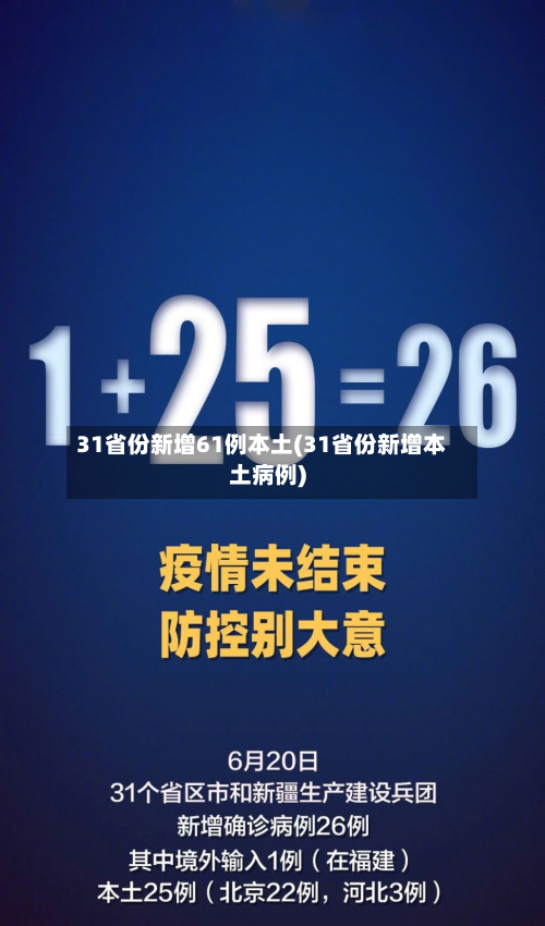 31省份新增61例本土(31省份新增本土病例)-第2张图片