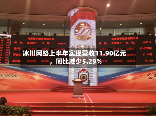 冰川网络上半年实现营收11.90亿元，同比减少5.29%-第1张图片