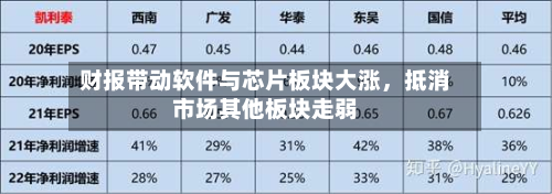 财报带动软件与芯片板块大涨	，抵消市场其他板块走弱-第2张图片