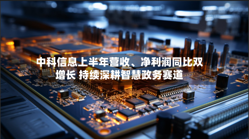 中科信息上半年营收	、净利润同比双增长 持续深耕智慧政务赛道-第1张图片