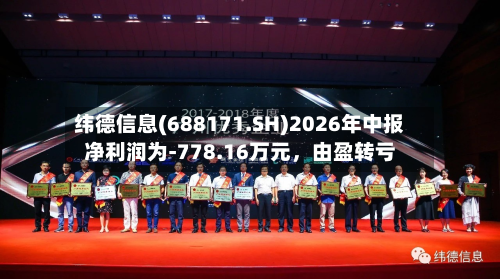 纬德信息(688171.SH)2026年中报净利润为-778.16万元	，由盈转亏-第1张图片