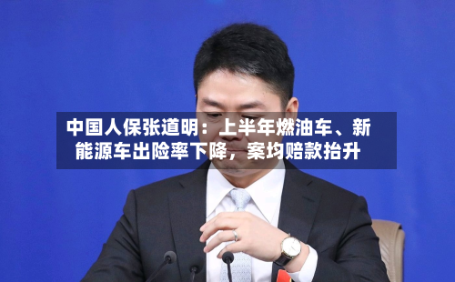 中国人保张道明：上半年燃油车、新能源车出险率下降	，案均赔款抬升-第2张图片
