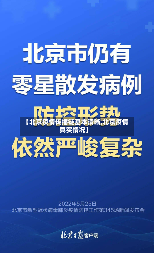 【北京疫情传播链基本清晰,北京疫情真实情况】