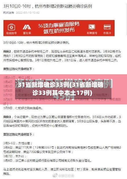 31省新增确诊33例(31省新增确诊33例其中本土17例)