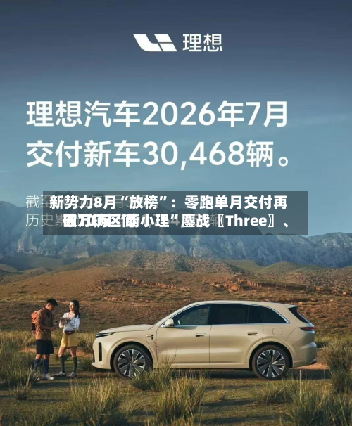 新势力8月“放榜”：零跑单月交付再破10万 “蔚小理	”鏖战〖Three〗	、四万辆区间-第2张图片